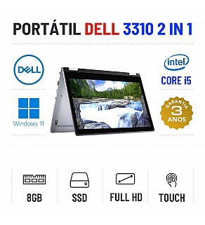 DELL 3310 2-IN-1 | 13.3'' TOUCH FULLHD | i5-8265u | 8GB RAM | 240GB SSD