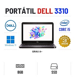 DELL LATITUDE 3310 | 13.3'' | i5-8265u | 8GB RAM | 240GB SSD DELL LATITUDE 3310 | 13.3'' | i5-8265u | 8GB RAM | 240GB SSD