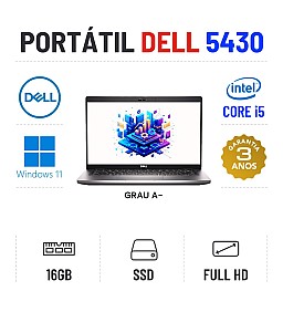 DELL LATITUDE 5430 | 14" FULLHD | i5-1235U | 16GB RAM | 240GB SSD DELL LATITUDE 5430 | 14" FULLHD | i5-1235U | 16GB RAM | 240GB SSD