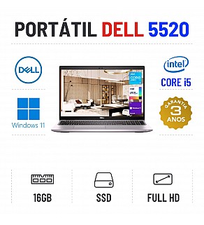 DELL LATITUDE 5520 | 15.6" FULLHD | i5-1145G7 | 16GB RAM | 480GB SSD | TECLADO NUMÉRICO