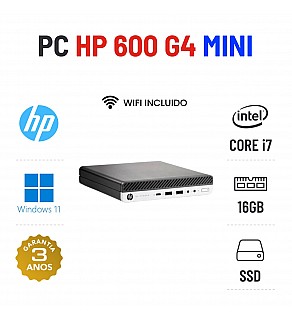 HP PRODESK 600 G4 MINI | i7-8700T | 16GB RAM | 240GB SSD