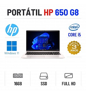 HP PROBOOK 650 G8 | 15.6" FULLHD | i5-1145G7 | 16GB RAM | 480GB SSD