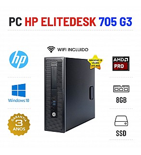 HP ELITEDESK 705 G3 SFF | AMD PRO A6-8570 | 8GB RAM | 240GB SSD