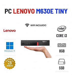 LENOVO THINKCENTRE M630E MINI | i3-8145u | 8GB RAM | 240GB SSD