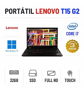 LENOVO THINKPAD T15 G2 | 15.6" TOUCH FULLHD | i7-1185G7 | 32GB RAM | 480GB SSD 